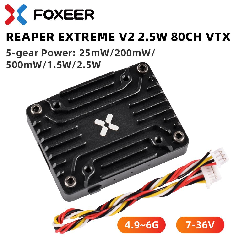 Transmissor de Vídeo FPV Foxee - Foxeer Reaper Extreme 2.5W Vtx avaliação e preço